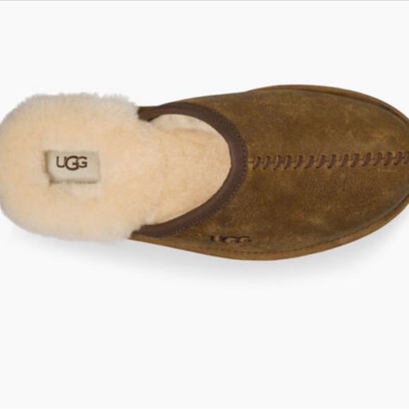 Ugg Men’s Scuff Two Toned Suede Slippers size 9 - Picture 3 of 5